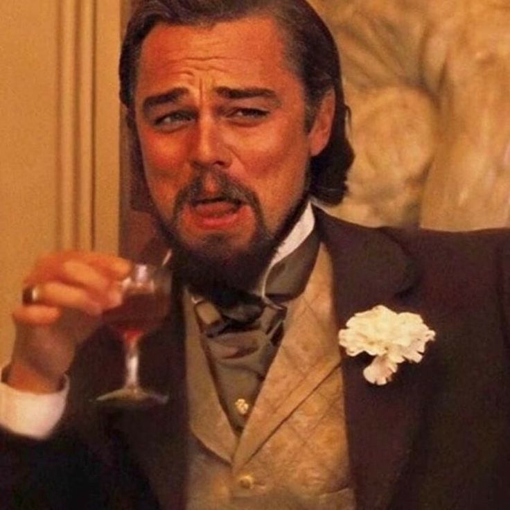 Leonardo DiCaprio laughing meme